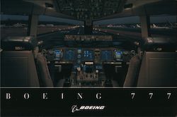 Boeing 777 Postcard
