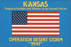 Kansas Supports the Men and Women of our Armed Forces Postcard