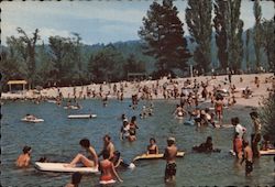 Village Beach Lake Arrowhead, CA Postcard Postcard Postcard