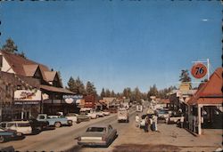 Big Bear Lake Village California Jim Burke Postcard Postcard Postcard