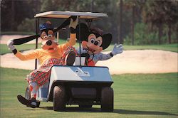 A Goofy Round of Golf - Disney World Postcard