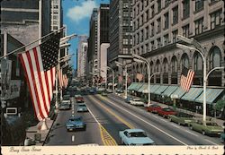 Busy State Street Postcard