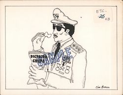 Dictator Chips - Ken Brown (Sample) Cartoons Postcard Postcard 