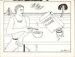 Surreal Flakes Postcard