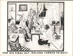 For His Final Act, Roland Turned To Dust Postcard