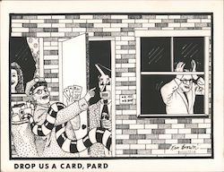 Drop Us a Card, Pard - Ken Brown Postcard