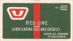 Red Line Brand Lubricating Oils and Greases Blotter