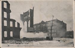Ruins of Gokey Building & Sherman House 1910 Jamestown, NY Postcard Postcard 
