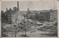 Ruins of Gokey Power & Office Buildings after Great Fire of March 14, 1910 Postcard
