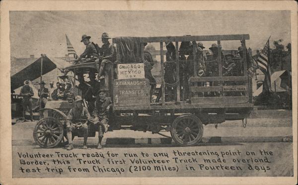 Chicago to Mexico Volunteer Truck Military