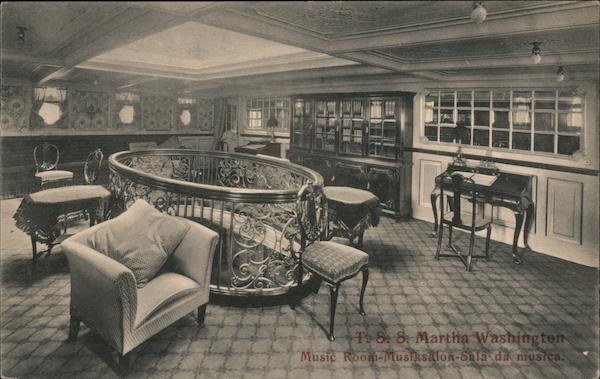Music Room, T.S.S. Martha Washington Interiors