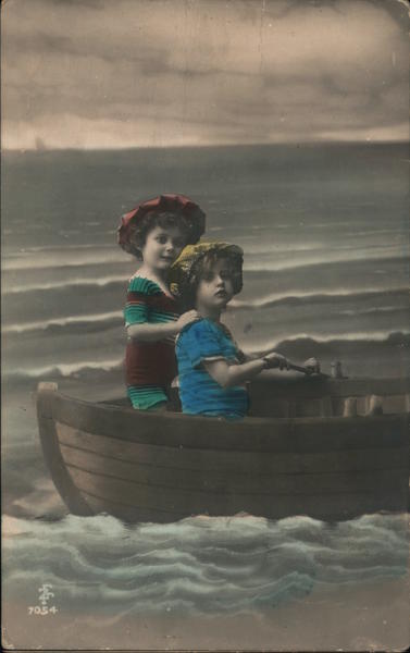 Two Children in a Boat