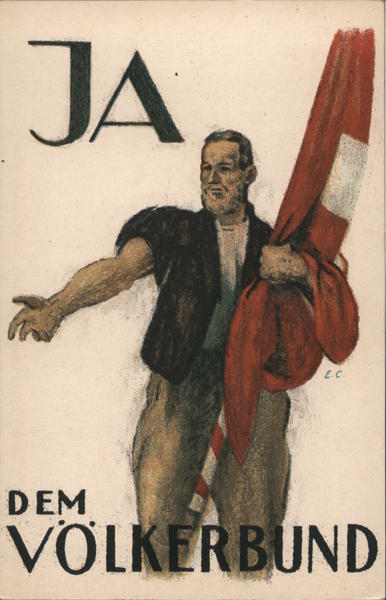 Ja Dem Volkerbund Poster Style