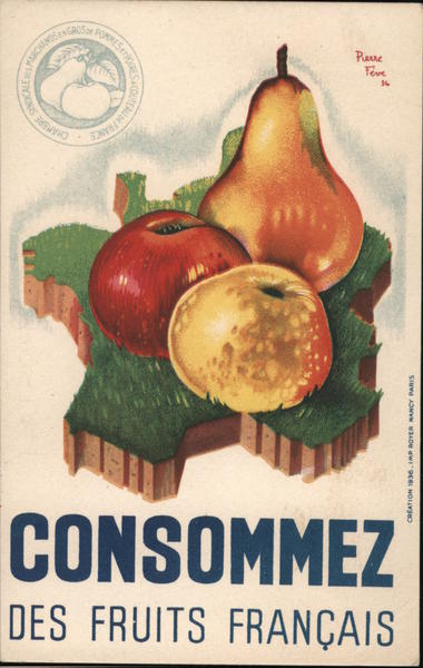 French: Consommez Eat French Fruit France Advertising