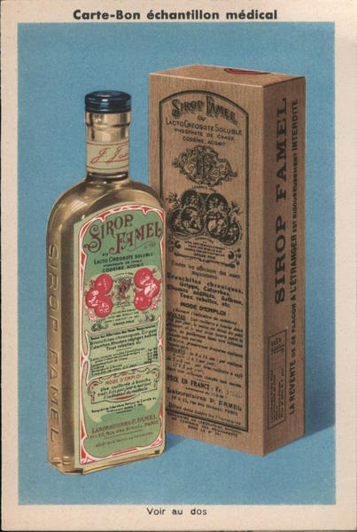 Carte-Bon echantillon medical Paris France Advertising