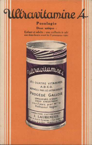 Ultravitamine 4 France Advertising