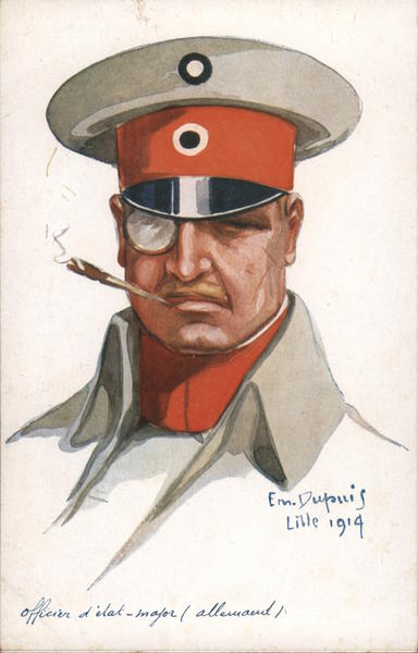German Military Officer - Emile Dupuis, 1914 Em. Dupris
