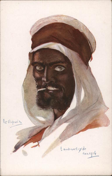 Arab Man Em. Dupris Artist Signed