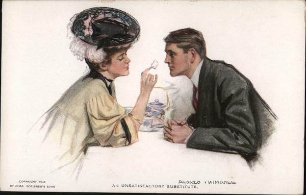 An Unsatisfactory Substitute Alonzo Kimball Artist Signed