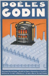 Godin Stoves France Advertising Postcard Postcard Postcard