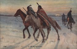 A Cold Winter Evening Postcard
