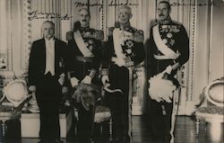 Heads of State from Finland, Norway, Sweden, and Denmark Postcard
