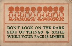 Don't look on the dark side of things Postcard