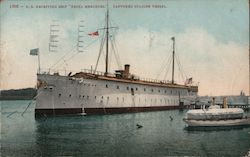 U.S. Receiving Ship "Rhina Mercedes" Captured Spanish Vessel Ships Postcard Postcard Postcard