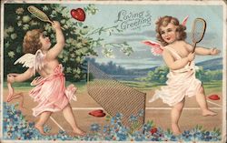 Loving Greeting Cupid Postcard Postcard 
