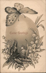 Easter Greetings Postcard