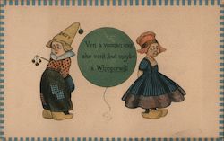 Ven a Woman Von't She Von't, but Maybe a Whipporwill Postcard