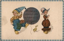 If a Duck Is in Hobble-Skirts, Would An Elephant Slip on a Banana Peel? Postcard