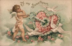 To My Sweetheart Postcard