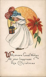 With sincere good wishes for your happiness this Christmas Postcard