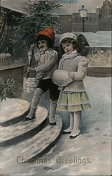 Christmas Greetings Postcard