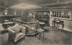 Music Room, T.S.S. Martha Washington Postcard