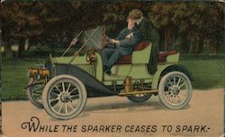 While the Sparker Ceases to Spark Postcard