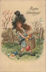 Easter Greetings Postcard