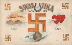 Swastika - Good luck, Light, Life, Love Postcard