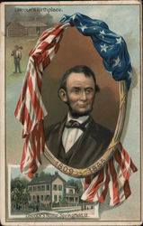 Abe Lincoln's Home Springfield, Illinois Postcard