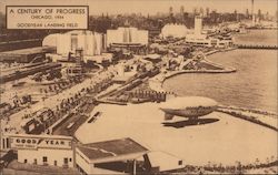 Goodyear Landing Field - A Century of Progress 1934 Postcard