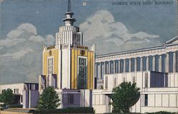 Illinois State Host Building Chicago, IL 1933 Chicago World Fair Postcard Postcard Postcard