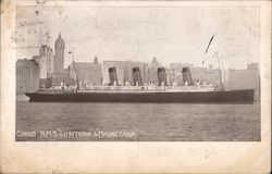 Cunard R.M.S. Lusitania & Mauretania Postcard