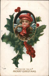 Wishing You a Merry Christmas Postcard