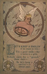 Let's Keep A Smilin' If We Want to Win Postcard