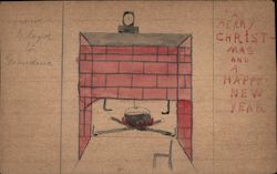 Merry Christmas and a Happy New Year Postcard