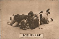 Scrimmage Football Postcard Postcard Postcard