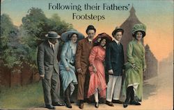 Following Their Fathers' Footsteps Postcard