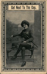 Get Next to the Cop Postcard