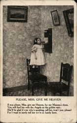 Please, Miss, Give Me Heaven Postcard